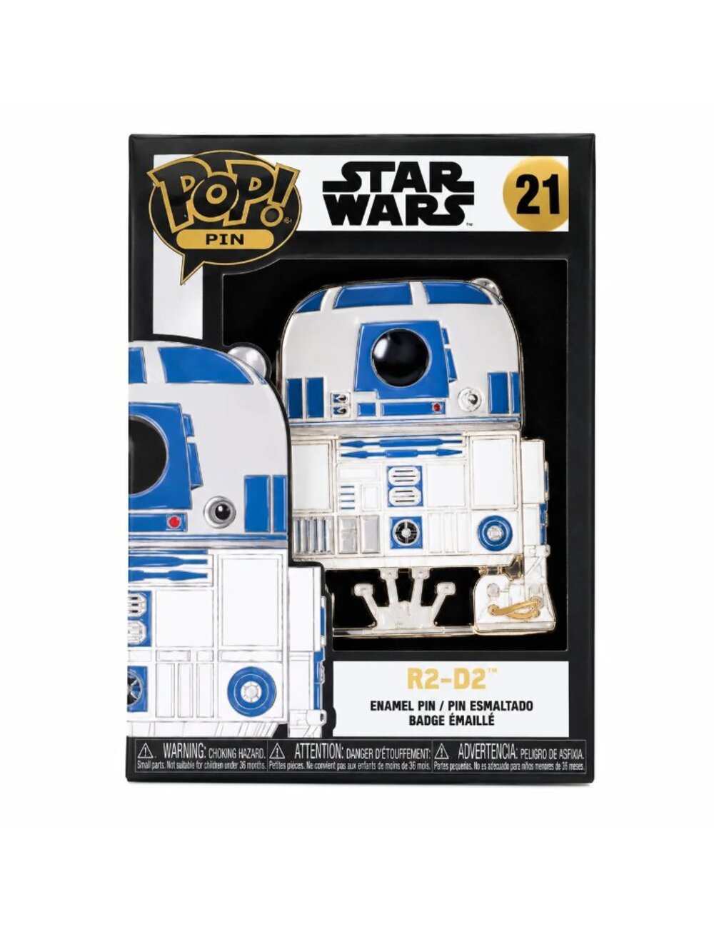 Star Wars Funko POP PIN 21 R2-D2 DROID Collectible Enamel Pin Removable Stand